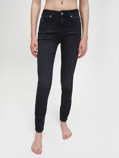 Calvin Klein Ruhák HU937042 | Calvin Klein Mid Rise Női Farmernadrág Világoskék Fekete